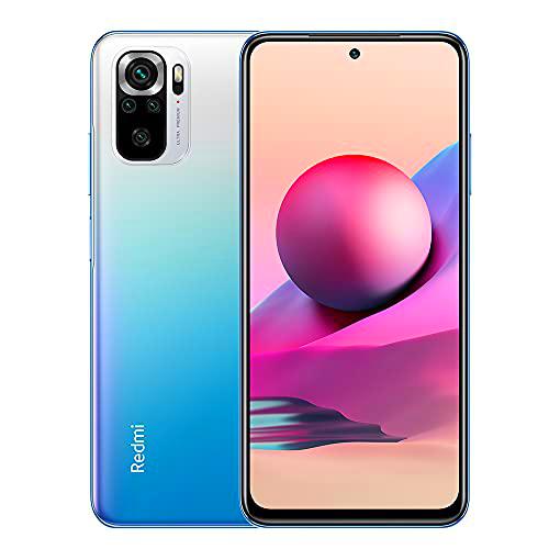 Xiaomi Redmi Note 10S Smartphone 6GB 128GB Teléfono,con NFC,MediaTek Helio G95 Procesador,6.43&quot; AMOLED DotDisplay,(64MP+8MP+2MP+2MP) Quad Camera,Dual SIM Card,AI Face Unlock Versión Global(Azul)