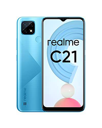 realme C21 Smartphone Libre, Batería de 5000 mAh, Pantalla completa de 6,5&quot; con mini-drop