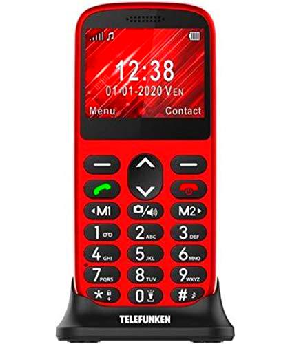 Telefunken - Teléfono móvil S420, Rojo