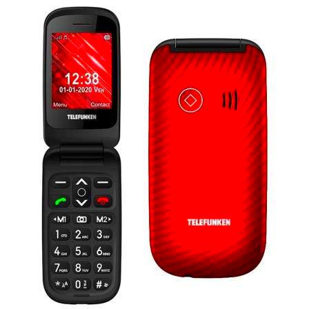 Telefunken - Teléfono móvil S440, Rojo