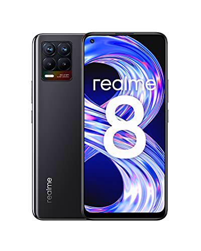 realme 8 Smartphone Libre, Cámara cuádruple con IA de 64MP