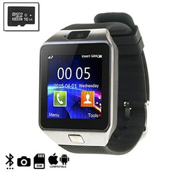 DAM DMIOSN235SD16 - Smartwatch Ártemis BT Compatible con iOS y Android + Micro SD de 16 GB Clase 10