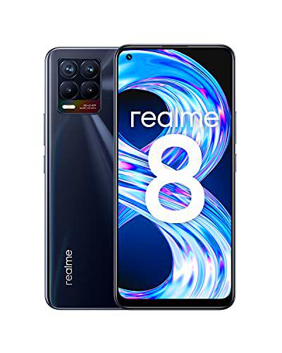 Realme 8 - Smartphone 128GB, 6GB RAM, Dual Sim, Punk Black