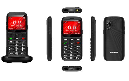 Telefunken gsm S520 Teléfono Móvil, Negro