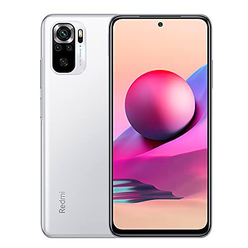 Xiaomi Redmi Note 10S Smartphone 6GB 128GB Teléfono,con NFC,MediaTek Helio G95 Procesador,6.43&quot; AMOLED DotDisplay,(64MP+8MP+2MP+2MP) Quad Camera,Dual SIM Card,AI Face Unlock Versión Global(Blanco)