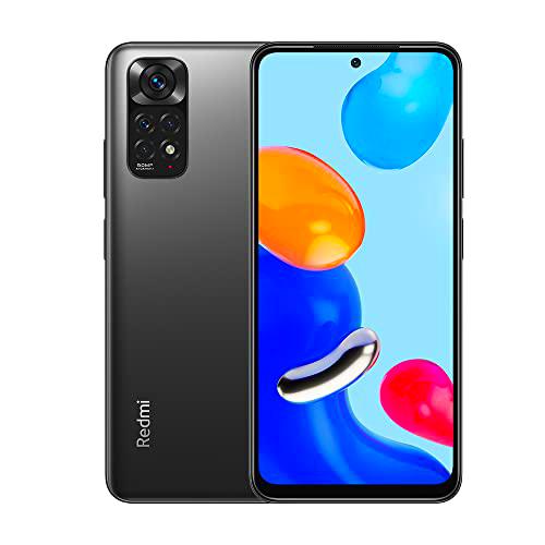 Xiaomi Redmi Note 11 4GB 64G Snapdragon® 680 Procesador,6.43&quot; FHD+ AMOLED DotDisplay,(50MP+8MP+2MP+2MP) Quada Camare con NFC,Dual SIM + microSD Versión Global(Gris)