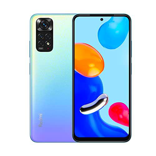 Xiaomi Redmi Note 11 4GB 128G Snapdragon® 680 Procesador,6.43&quot; FHD+ AMOLED DotDisplay,(50MP+8MP+2MP+2MP) Quada Camare con NFC,Dual SIM + microSD Versión Global(Azul)