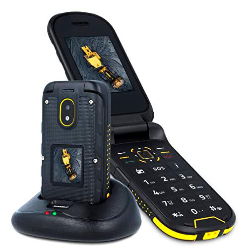 Hammer H Dig Rugged (IP68) Flip Phone con Acceso a Internet 3G