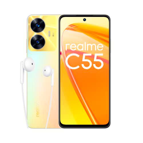 realme C55 Smartphone 4g, cámara de 64MP con IA, 6GB de RAM + 128GB de ROM