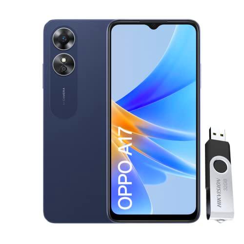 OPPO A17 - Teléfono Móvil Libre, 4GB+64GB, Cámara 50+0,3+5MP