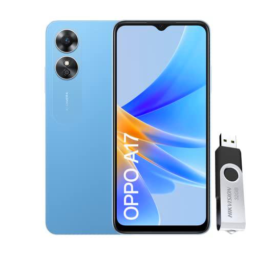 OPPO A17 - Teléfono Móvil Libre, 4GB+64GB, Cámara 50+0,3+5MP