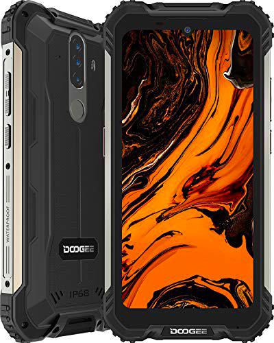 DOOGEE S58 Pro Movil Irrompible, 6GB RAM+64GB ROM, Batería 5180mAh 24W Telefono Movil Resistente IP68 IP69K