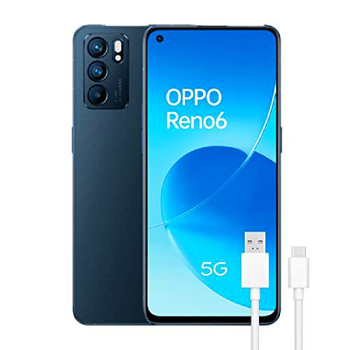 OPPO Reno 6 5G Black - Pantalla 6.43&quot; AMOLED FHD 90Hz