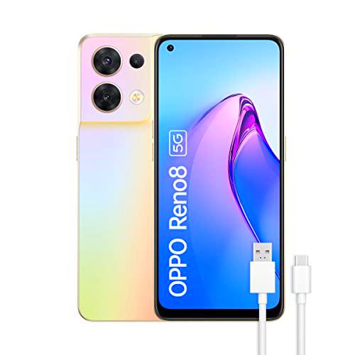 OPPO Reno8 5G - Teléfono Móvil Libre, 8GB+256GB, Cámara 50+8+2+32 MP